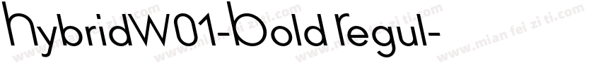 HybridW01-Bold Regul字体转换